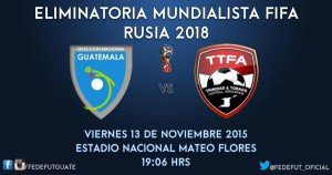Selección de Guatemala vs Trinidad y Tobago Foto: @fedefut_oficial