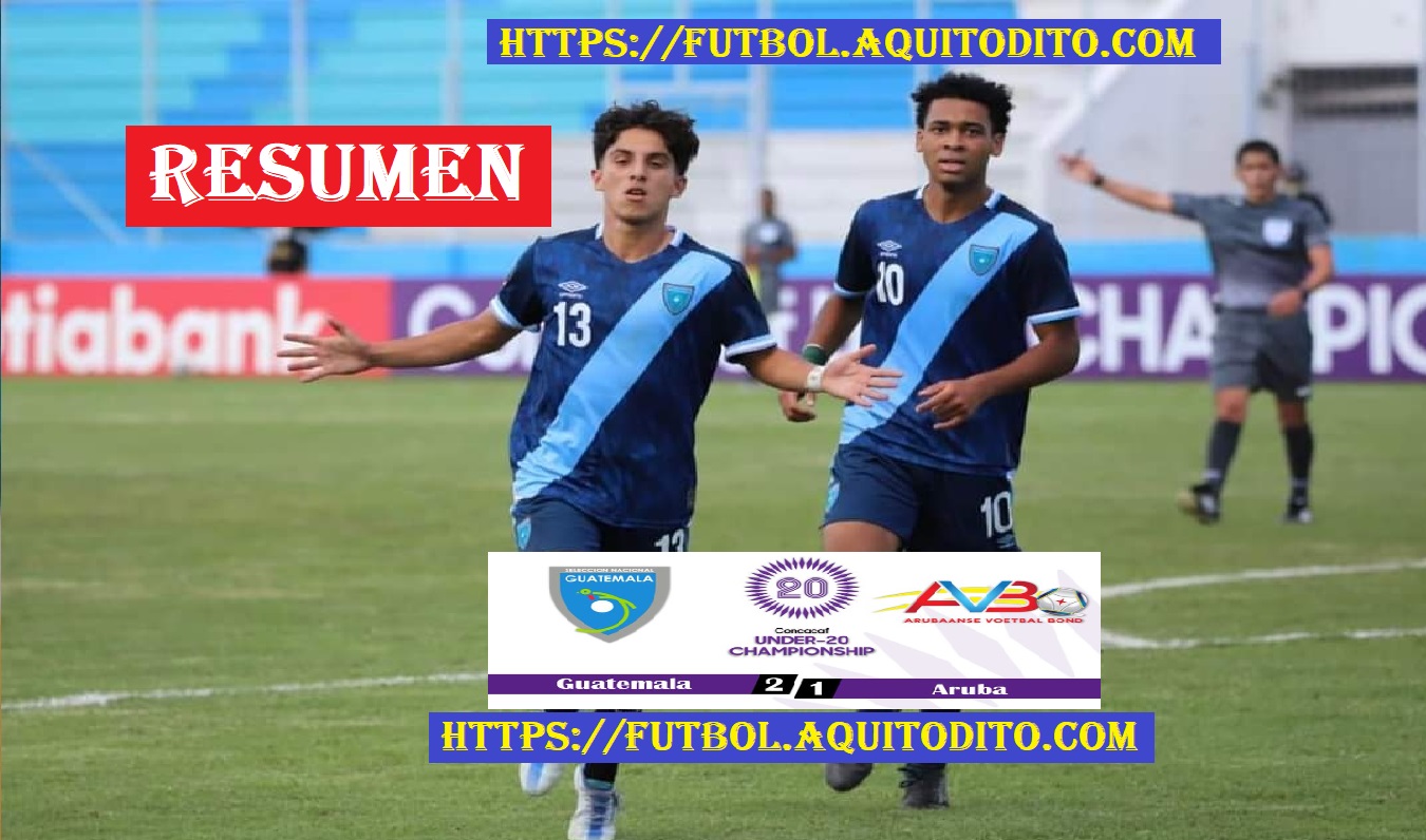 Guatemala derrotó a Aruba y se clasifico a los Octavos de Final del Premundial Sub20 Honduras