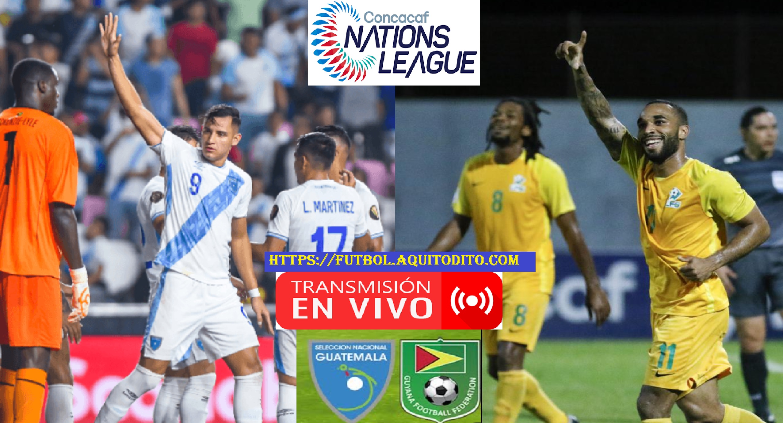 Guayana Francesa vs Guatemala EN VIVO Jornada 01 Liga de Naciones Concacaf