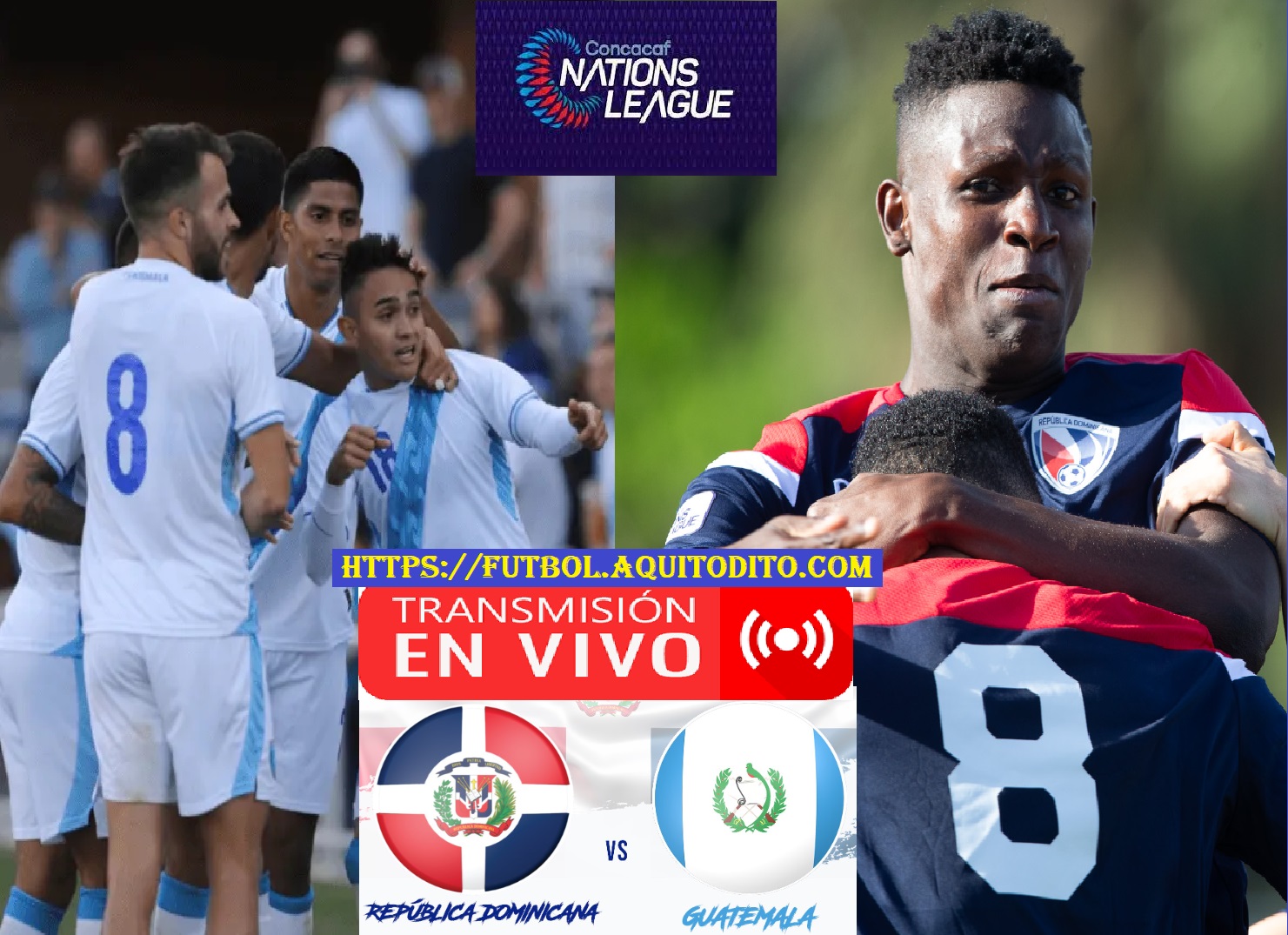 República Dominicana vs Guatemala EN VIVO Liga de Naciones de Concacaf 2022