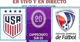 USA vs República Dominicana EN VIVO Gran Final Premundial Sub20 Honduras
