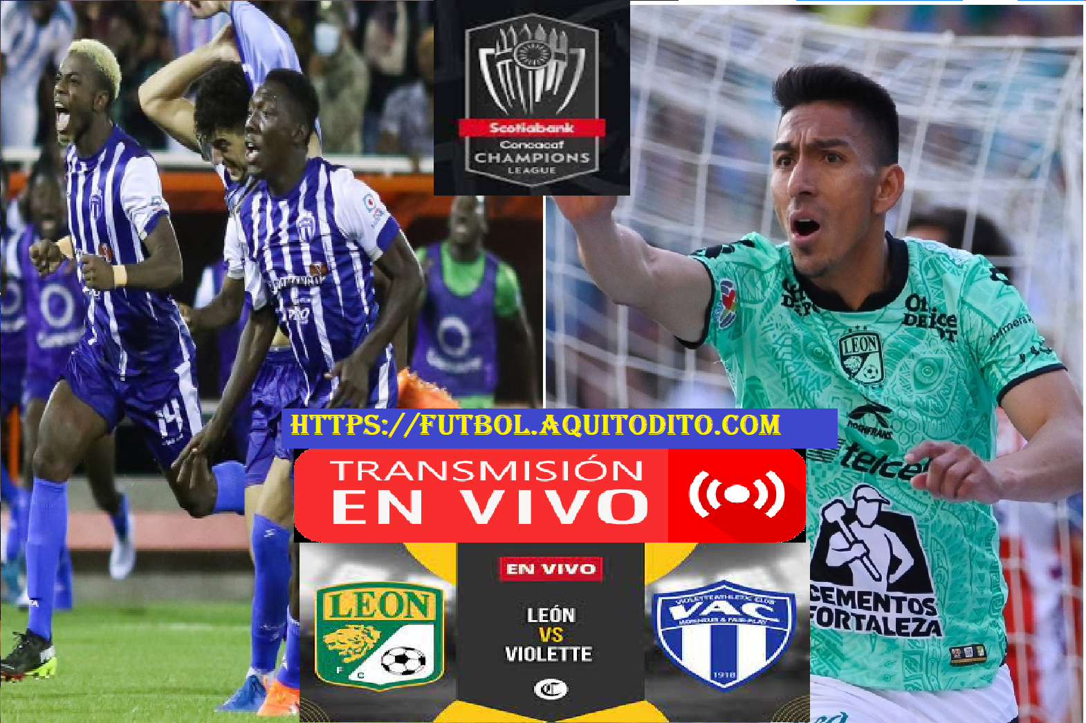 León FC vs Violette EN VIVO Cuartos de final de la Concachampions 2023