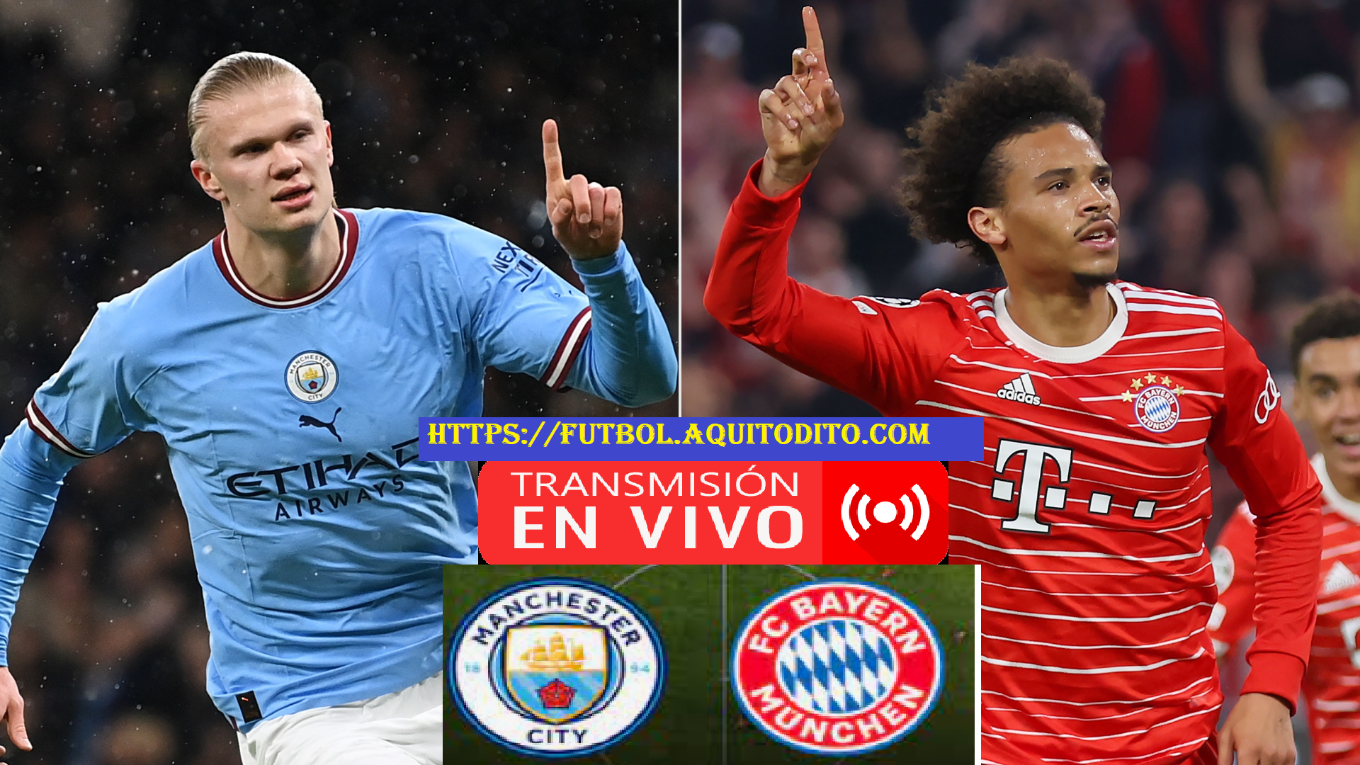 Manchester City vs. Bayern Munich EN VIVO cuartos de final de la Champions League