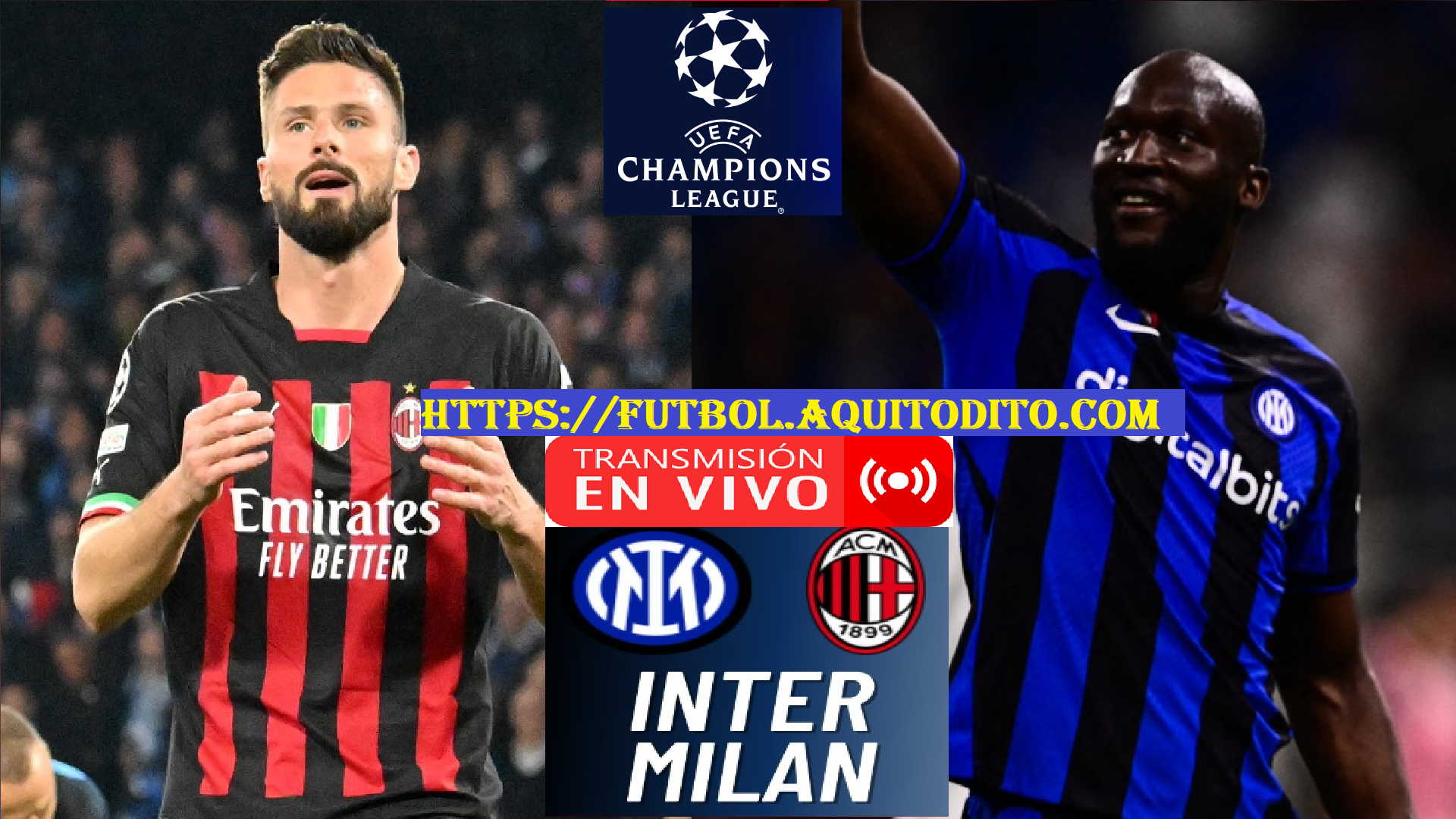 AC Milan vs Inter de Milan EN VIVO por la Semifinal de la Champions League