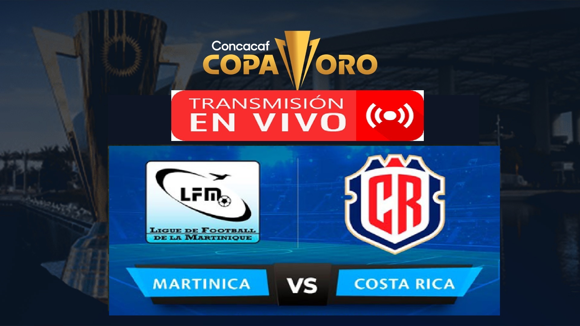 Martinica vs Costa Rica EN VIVO Copa Oro 2023