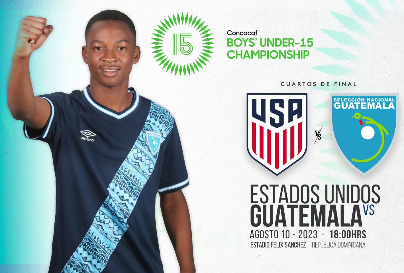 Guatemala vs Estados Unidos Campeonato Sub15 Concacaf