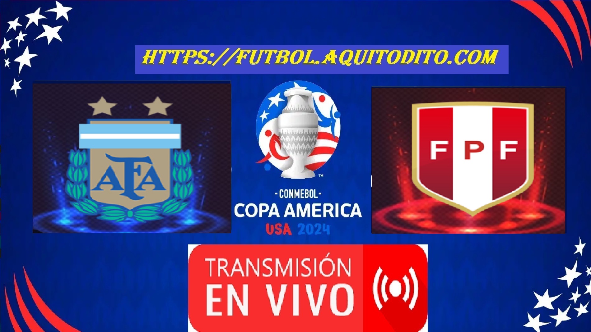 Argentina vs Perú EN VIVO y EN DIRECTO Copa América 2024 Fútbol Mundial