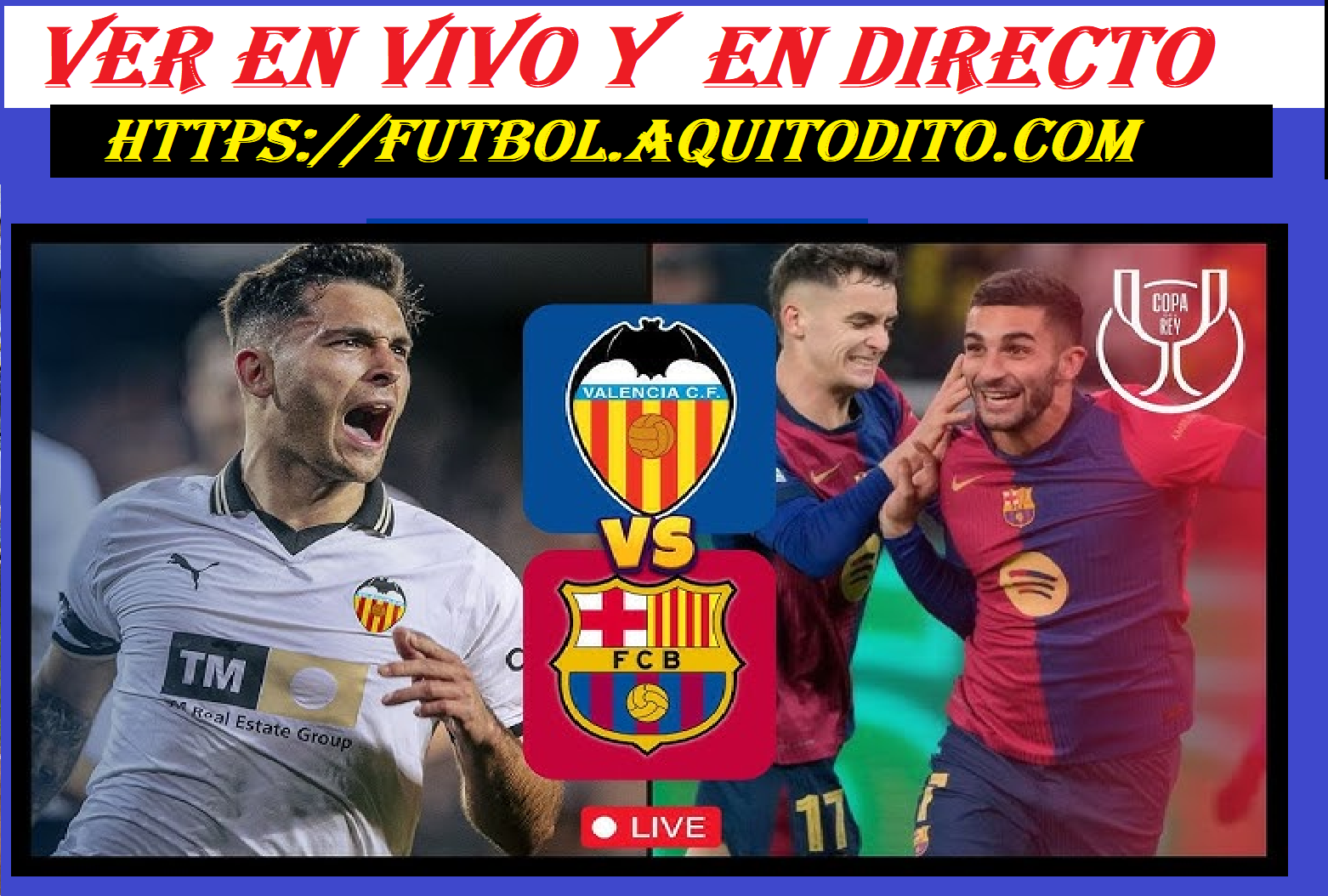 Barcelona vs Valencia EN VIVO y EN DIRECTO por cuartos de final de la ...