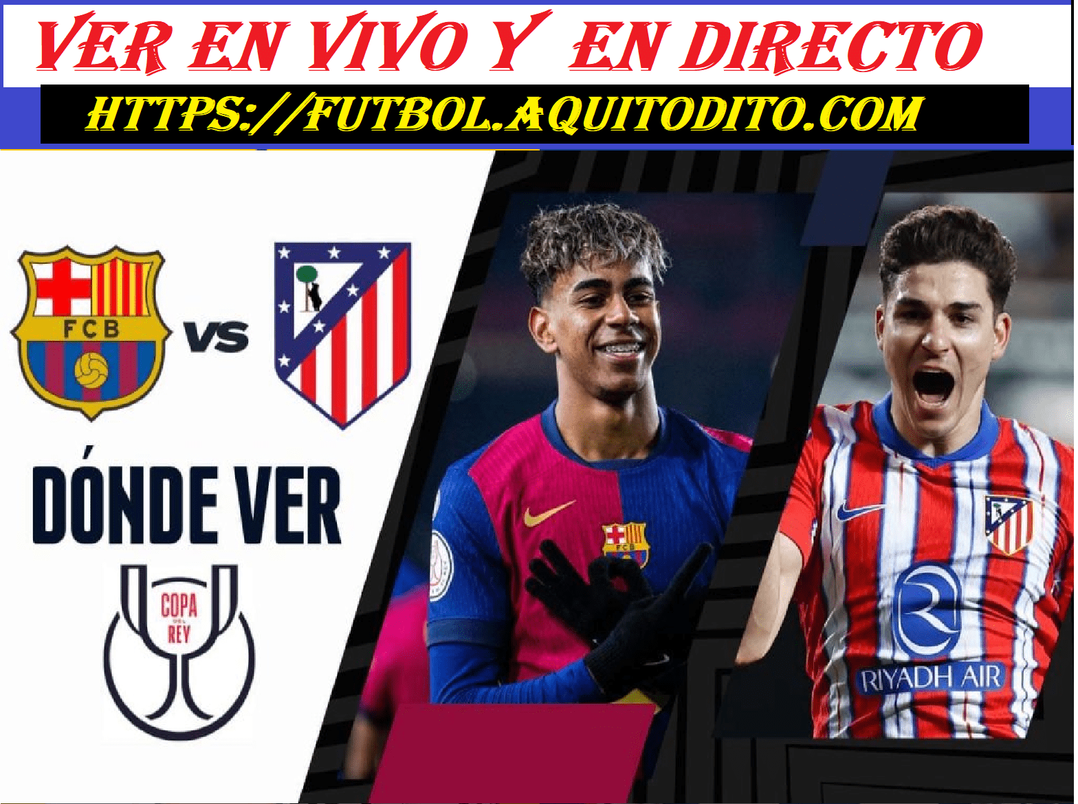 Barcelona vs Atletico de Madrid EN VIVO EN DIRECTO vuelta de la ...