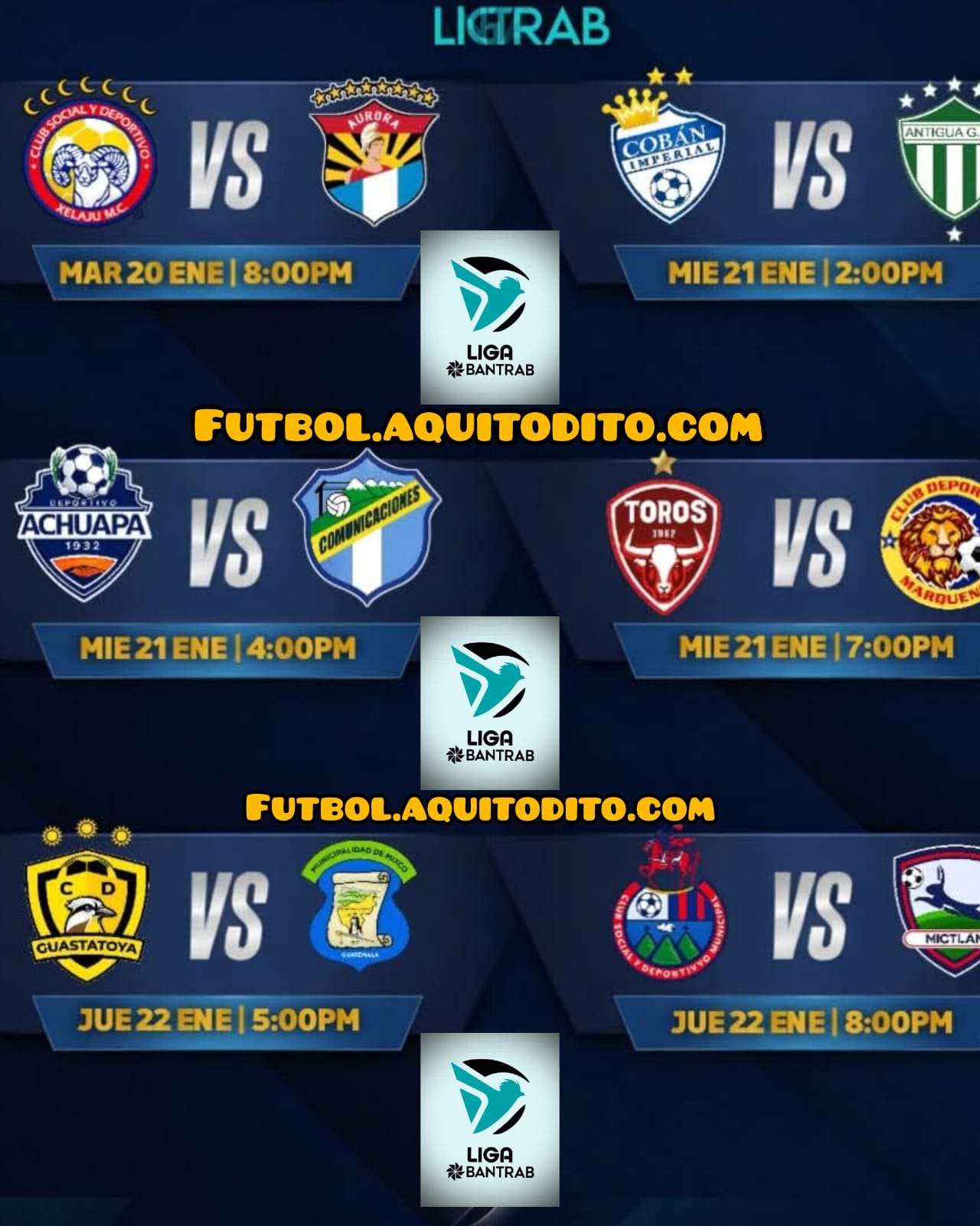 VER Programación de la Jornada 1 del Torneo Clausura 2026 de la Liga ...