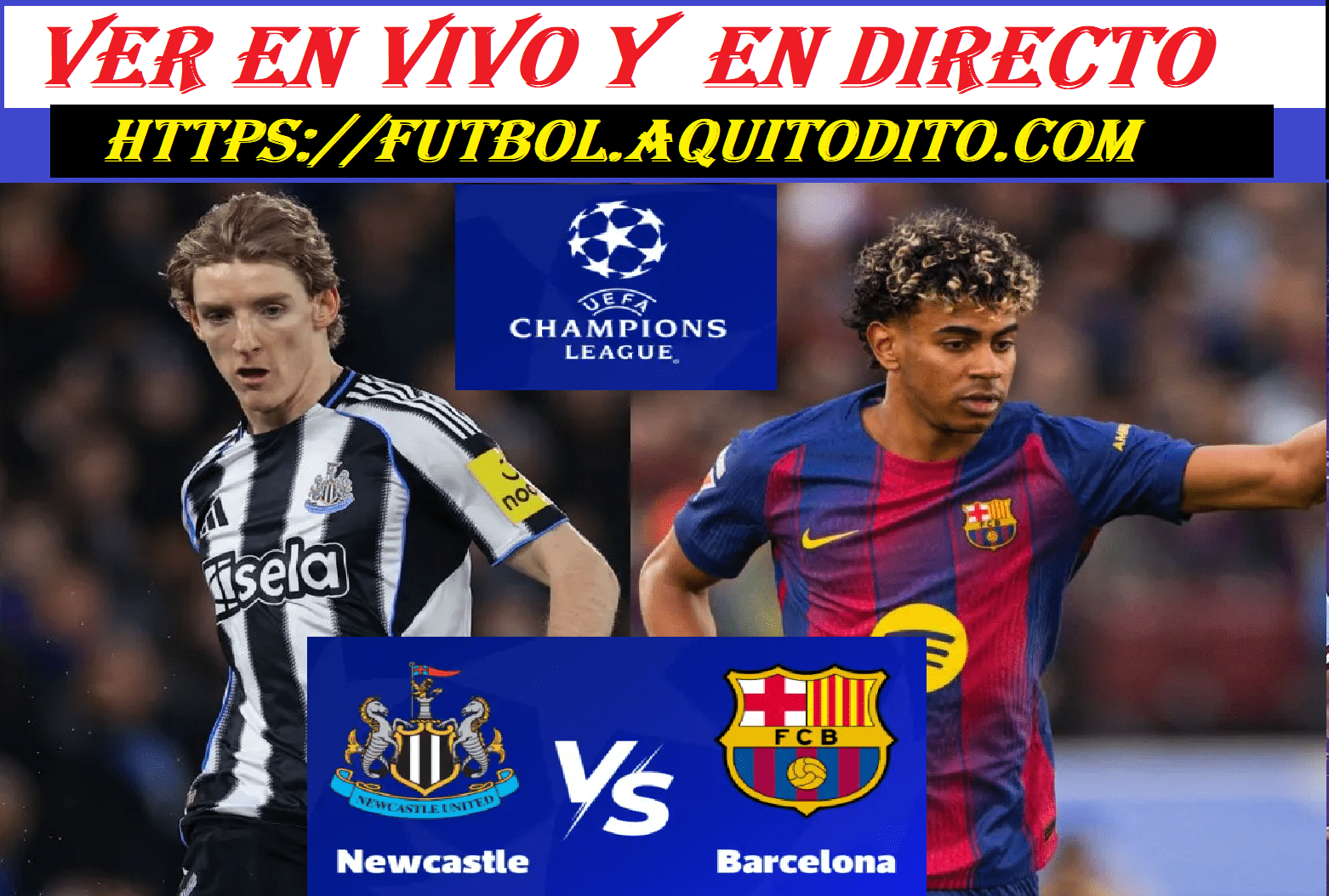 VER Barcelona vs Newcastle EN VIVO y EN DIRECTO 8vos de Final de la ...
